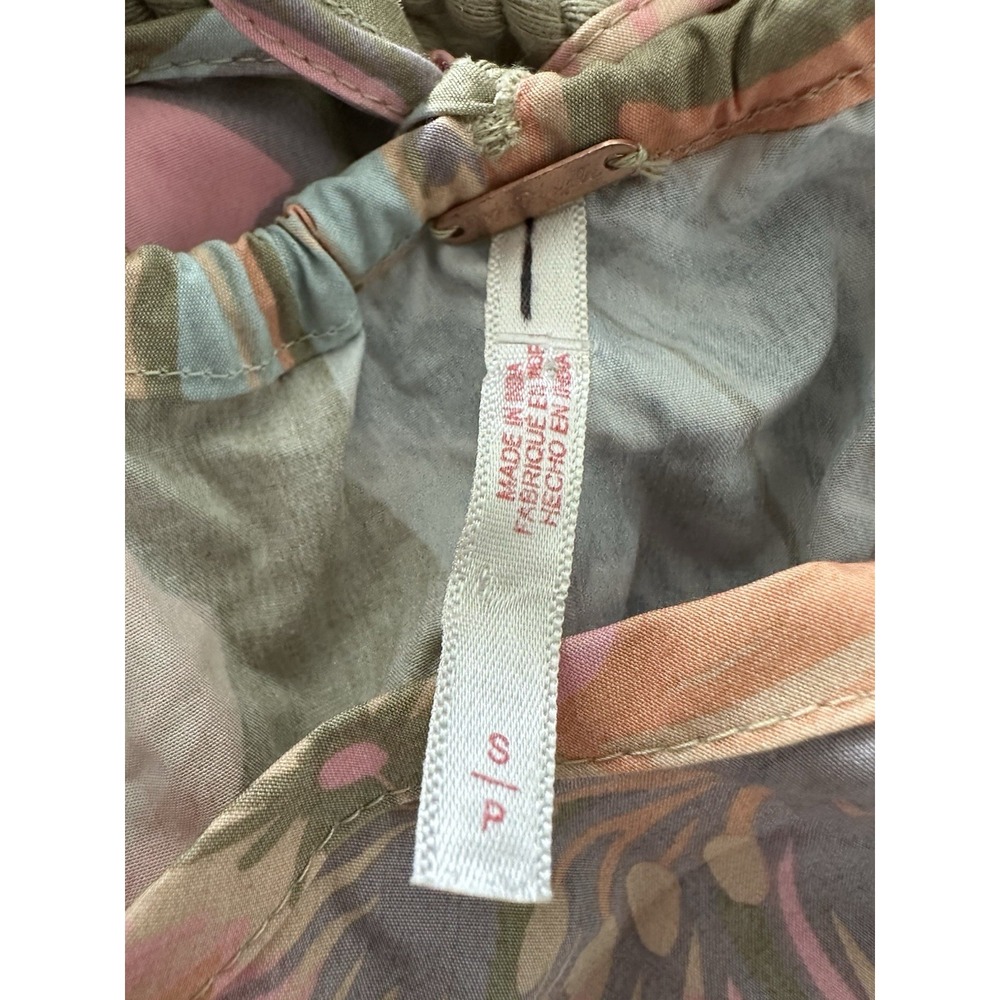 Free People Deserted Island Mini Dress Size Small Open Back Rope Strap Floral - Picture 11 of 12